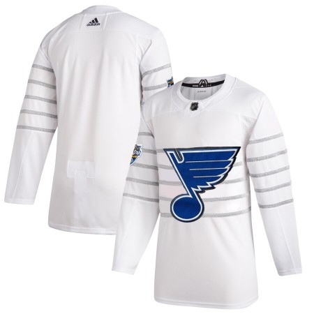 St. Louis Blues Blank Wit Adidas 2020 NHL All-Star Authentic Shirt - Mannen